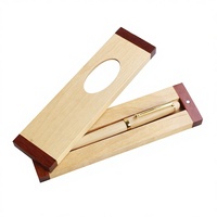 Juego de Caja Magnética de Madera de Dos Piezas con Levitación Creativa y Bolígrafo de Madera, Superventas Transfronterizo, para Oficina, Escuela y Actividades