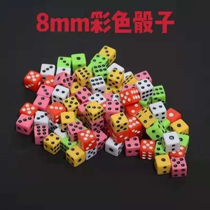 Atacado 16mm dice alta qualidade d6 dados preto e branco com ponto para o jogo