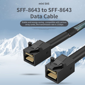 Nuevo Cable de Datos para Disco Duro Mini SAS de 1M, Conector Interno para Laptop SAS SFF-8643 a SFF-8643, 12GB, Conductor de Cobre Puro, 2022 - Product Image 3
