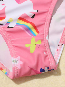 <span class=keywords><strong>Maillot</strong></span> <span class=keywords><strong>de</strong></span> <span class=keywords><strong>bain</strong></span> <span class=keywords><strong>une</strong></span> pièce rose pour filles, ensemble 2 pièces, short en mousseline <span class=keywords><strong>de</strong></span> soie à fermeture éclair, demi-manches, design découpé, petite taille, moyenne taille, enfants - Product Image 3