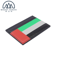 Dompet Kartu Tipis Kulit Asli Desainer Logo Kustom Buatan Tangan Mewah Warna Ukuran Sesuai Pesanan Tempat Kartu Kredit & ID Tanpa Penutup