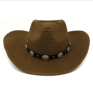 Logotipo personalizado estilo europeo americano mujeres verano <span class=keywords><strong>colombiano</strong></span> <span class=keywords><strong>Sombrero</strong></span> <span class=keywords><strong>paja</strong></span> <span class=keywords><strong>sombrero</strong></span> <span class=keywords><strong>de</strong></span> vaquero - Product Image 2