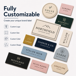 End Fold Woven Garment Label Twill Care Clothing <b>Tag</b> Custom Private Logo Cotton Printed Labels <b>Clothes</b> Etiquetas Personalizadas - Product Image 3