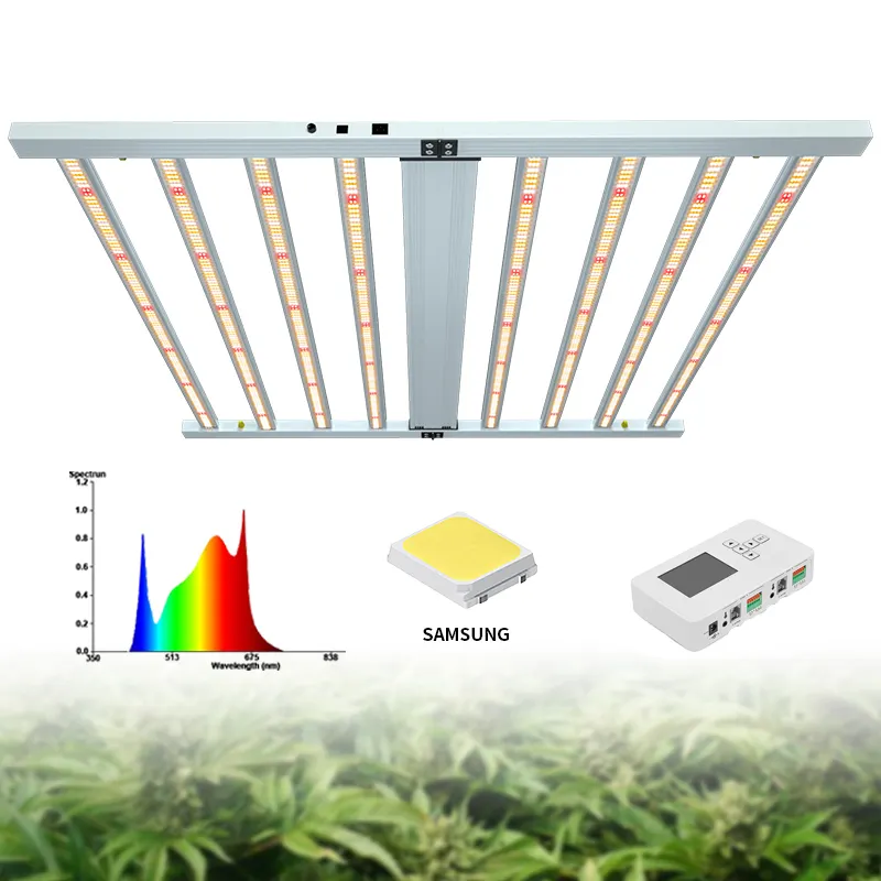 ETL 600 Вт 720 Вт 800 Вт 1000 Вт Полный спектр УФ ИК Samsung Lm301b 301h Система с регулируемой яркостью Складная светодиодная лампа для выращивания медицинских растений //