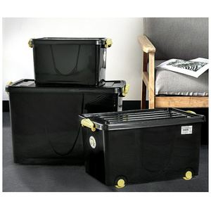 Znst011 nhựa xách tay dày quần áo lớn hộp lưu trữ hộp lưu trữ quần áo Hộp lưu trữ - Product Image 4