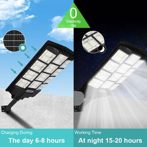 Lámpara <span class=keywords><strong>Solar</strong></span> de Seguridad para Calle de 1000W 2000W 3000W, Farola Integrada, Lámpara <span class=keywords><strong>Solar</strong></span> Exterior, Luces <span class=keywords><strong>LED</strong></span> Solares para Exteriores - Product Image 3