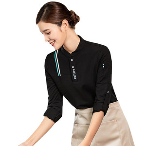 Maglietta a Maniche Lunghe Personalizzata con Logo per Camerieri e Cameriere di Hotel, Ristoranti, Caffè, Pub e Bar - Product Image 3