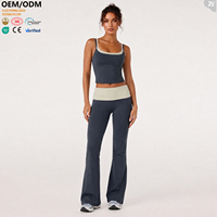 OEM ODM Op Maat Gemaakt Lichtgewicht Zachte Yogakleding Set 2-delig Zweet Afvoerend Sportkleding Pilates Fitness Outfit Ademend Trainingskleding