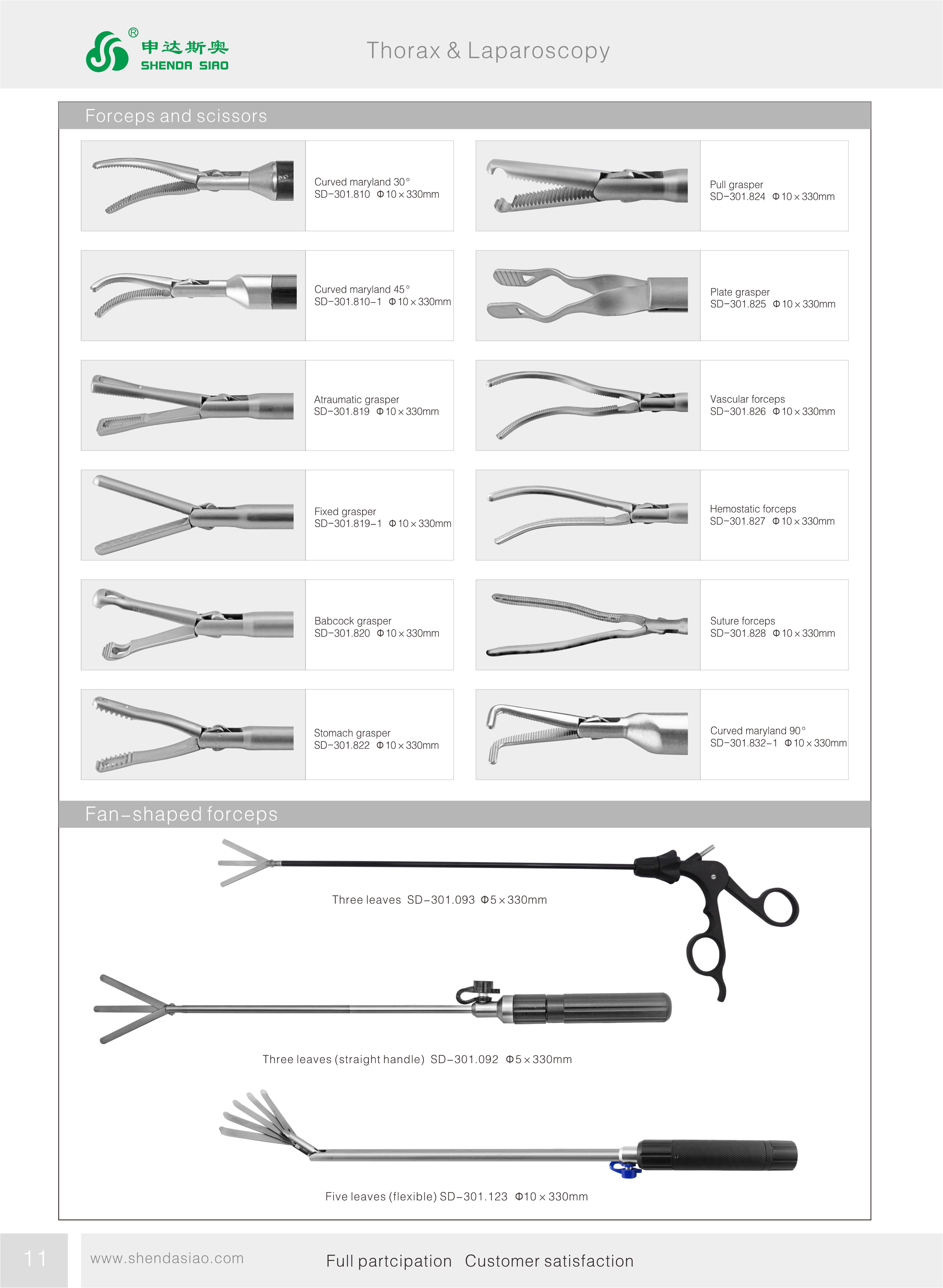 不锈钢腹腔镜 babcock 抓钳