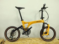 MINT bicicleta plegable 18 pulgadas freno de disco 9 velocidades loro mini bicicleta plegable aleación de aluminio 355 absorción de impacto bicicleta plegable