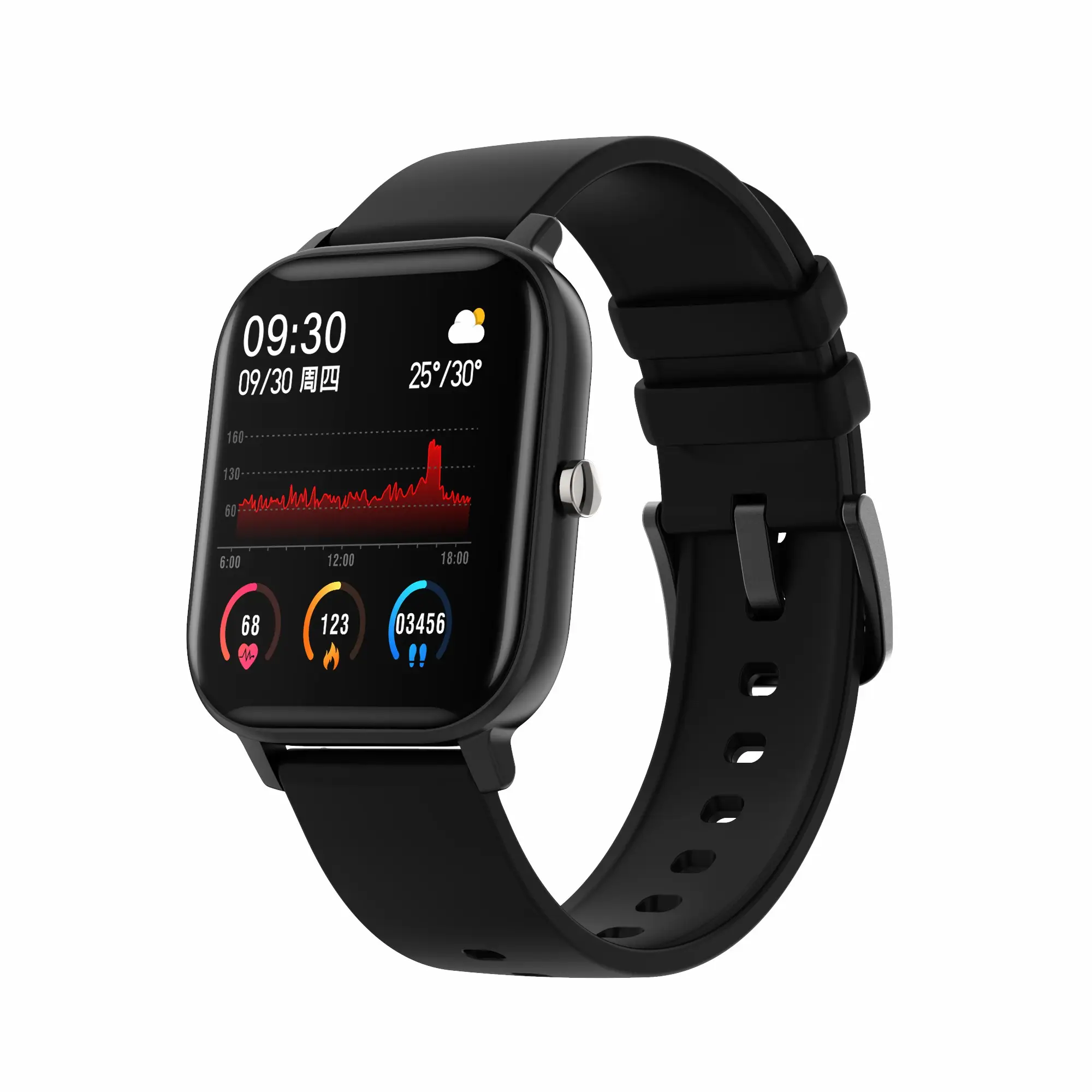 Best Price P8 Smartwatch 1.4 inch Full Touch Screen IP67 Waterproof Fitness Tracker Sleep Tracker P8 Smart Watch