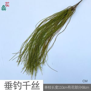 Flores Artificiales de Seda con Forma de Barba de Dragón, Decoraciones Florales en Espiral para Techos de Boda, de China - Product Image 5