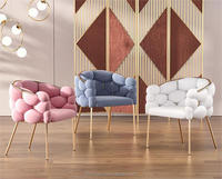 Fauteuil moderne en gros, pieds en métal doré, chaise de salle à manger marron, chaise de salle à manger en velours, chaise de salle à manger dorée