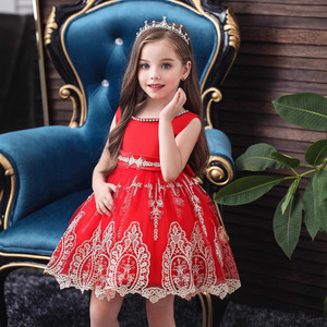 Girls Black Lace Princess Dress A-Line Sleeveless With Embellished Hem For Parties And Events Size 752 - Product Image 3