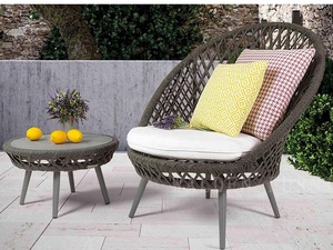 Modern Luxury Aluminum Rope Weaving <strong>Recliner</strong> Wholesale Outdoor Leisure <strong>Chair</strong> for Commercial <strong>Garden</strong> Sets Available for Use - Product Image 4