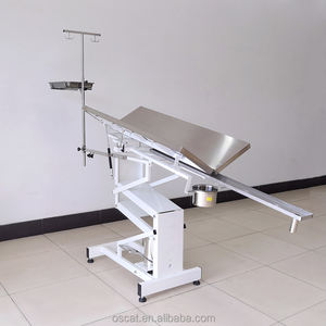 Équipement <span class=keywords><strong>v</strong></span>étérinaire OSCAT ET-4 <span class=keywords><strong>v</strong></span> Top Table d'opération <span class=keywords><strong>v</strong></span>étérinaire levage hydraulique chirurgical avec roues - Product Image 6