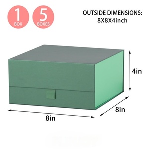 Custom Wholesale With Logo New Arrival Simple Elegant Folding Gift <b>Box</b> - Product Image 4