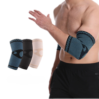 Manchon de compression élastique Manchon de bras tricoté stabilisateur flexible pour coude de tennis