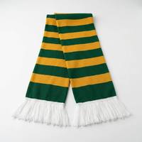 Individuelles Logo Modische Gestrickte Spandex-Schals Flaggen-Banner Jacquard Sport Fußball Fans Schal