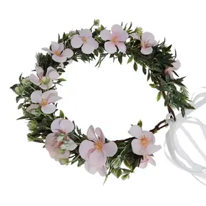 Blumenkrone Hochzeitsband Blumen-Kopfbänder Brautkopfband märchenhaar-Tiaras Luxustien-Tiaras und Krone Tiara Brautkrone