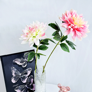 NINI Compra al por Mayor Flores Artificiales de Dalia Meiti, Dalia Individual Hecha de Seda de Primera Calidad, Flor Artificial para el Día de San Valentín - Product Image 2