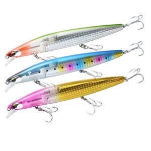 Leurre de pêche flottant en ABS coloré pour eau douce et eau salée avec hameçon, 27g 145mm, leurres durs, leurre de type minnow pour la pêche au bar - Product Image 1