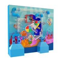 Jeu de tubes éducatifs multisensoriels STEM, mousse écologique et sûre pour centre commercial, maternelle, certifié CE EN1176, mur interactif à balles