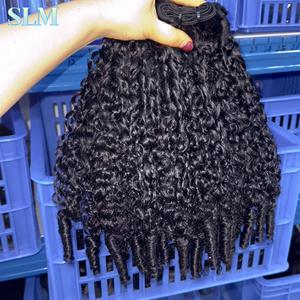 Новое поступление, кудрявые волосы Индонезии, курчавые человеческие волосы, 100 грамм, необработанные пучки необработанных волос, оптовая цена - Product Image 5