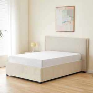 Lit rembourré mural de luxe moderne en tissu classique pour chambre d'hôtel - Product Image 6