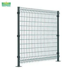Customized 3D Curved Wire Mesh Security Fence with Powder Coated Metal Frame Yard Garden Farm Driveway Gates Sport Fencing Use