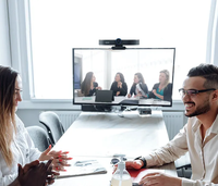 Webcam UHD 3840 2160p 1080p Plug and Play 4k untuk Kerja Hibrida dan Konferensi Video dengan Fungsi Auto Framing dan Autotracking
