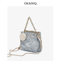 Sac fourre-tout élégant pour femme, motif floral tie-dye, avec cordon de serrage, sac à bandoulière multi-positions avec chaîne, idéal pour les sorties du week-end et les sorties quotidiennes