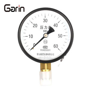 Vente directe d'usine cadran 4 pouces 100MM 60MPA manomètre de pompe hydraulique en acier noir haute pression - Product Image 2