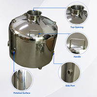 Réservoir de stockage en acier inoxydable Teve 30L 50L 100L 200L, service OEM/ODM accepté, chaudière