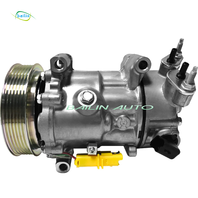 9651910980 9670318880 Type 12V Car Ac Compressor for PEUGEOT 207 307 408 CITROEN C2/C4