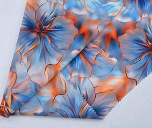 Tessuto floreale personalizzato doppio lato personalizzato in raso di lusso con stampa digitale per sciarpa scialle Hijab donne sudanesi Toub Somali Dirac seta come - Product Image 4