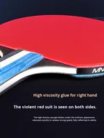 Ensemble de raquettes de tennis de table professionnelles personnalisées en fibre de carbone à 7 couches, légères, pour l'entraînement, raquettes portables