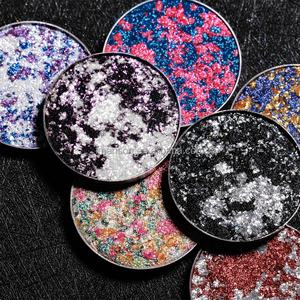 Độc đáo biểu tượng tùy chỉnh màu sắc hỗn hợp lấp lánh Shimmery đường BUZZ trăng hoa kim loại ma thuật màu đen Duochrome <span class=keywords><strong>Eyeshadow</strong></span> - Product Image 6