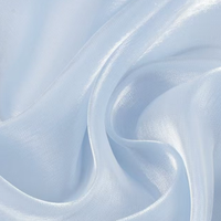 Tissu en satin de polyester 100 % satiné effet organza brise fraîche brillant pour robes, vêtements et loisirs créatifs – Vente en gros