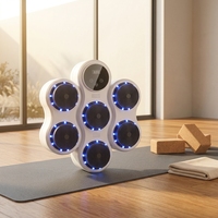 Machine d'entraînement de boxe électronique intelligente sans fil, murale, légère, avec 6 lumières pour enfants et adultes, marque QFH
