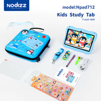 XTAURI Nueva Tablet Infantil de 7 Pulgadas Full HD con Procesador Octa Core MTK, Wi-Fi, Pantalla Capacitiva, Set de Regalo con Funda de Cuero, YouTube para Niños