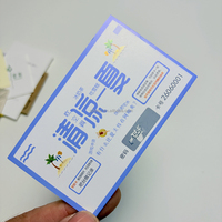Cartes de visite personnalisées en papier couché anti-contrefaçon, impression offset quadricolore CMYK, pelliculage pour événements professionnels
