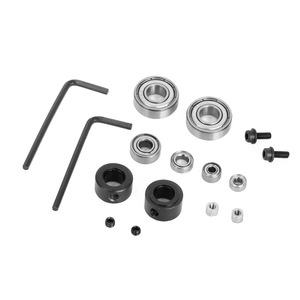 Jeu de fraises à roulement jaunes (8 pièces), fraises droites vertes, fraises de finition en carbure à une dent pour machines-outils de travail du bois - Product Image 3