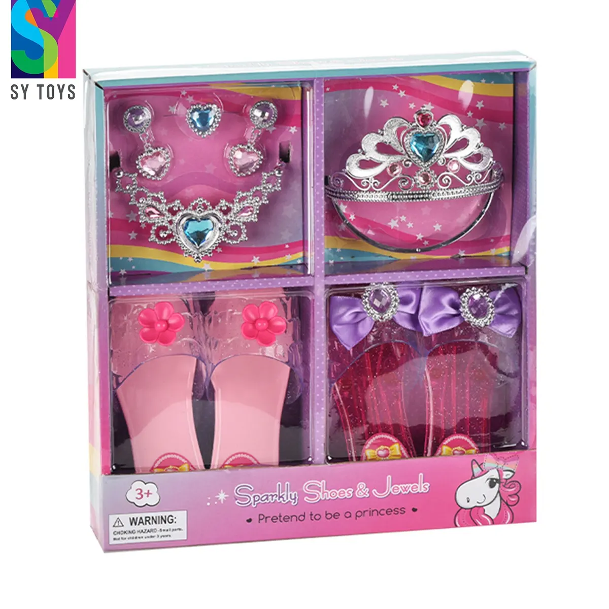 SY Custom Girl Pretend Play Game Kit Beauty Set Dress Up Toy For Kids