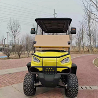 Offre Spéciale Prix fournisseur chinois Bon marché Chariot de golf électrique soulevé 4 places Phares à LED