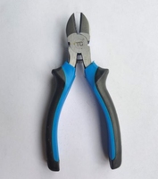 Pince coupante diagonale industrielle de précision en acier au vanadium forgé bleu 150 mm, avec pinces à genouillère, assemblage ODM, garantie 3 ans