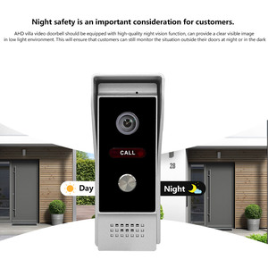 Système de <span class=keywords><strong>visiophone</strong></span> filaire 7 pouces Moniteur d'intérieur avec caméra extérieure étanche à la pluie Ir-Cut Visual Home Videophone - Product Image 3