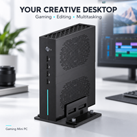 Mini PC de jeu avec processeur Intel Core I5-12400F et carte graphique RTX 4060 8 Go, ordinateur compact avec prise en charge DDR5 pour le travail et le divertissement