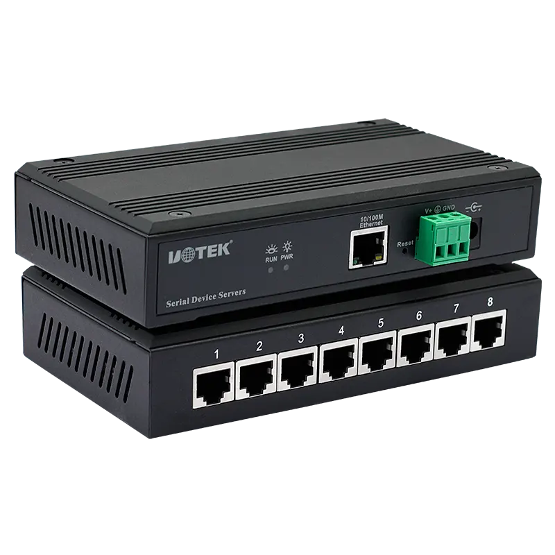 Uotek UT-6808 tcp/ip para 8 portas rs232/485/422 série para servidor de dispositivo serial ethernet