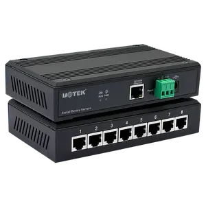 UOTEK UT-6808 TCP/IP zu 8 Ports RS232/485/422 Seriell zu Ethernet Serial Device Server